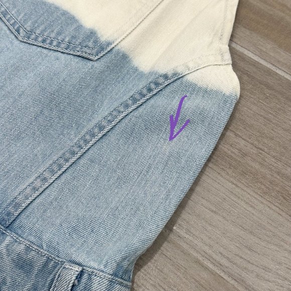 Ulla Johnson Claude Ombre Light Wash Flare Leg Denim Overalls in Women's Size 6 - Picture 14 of 16